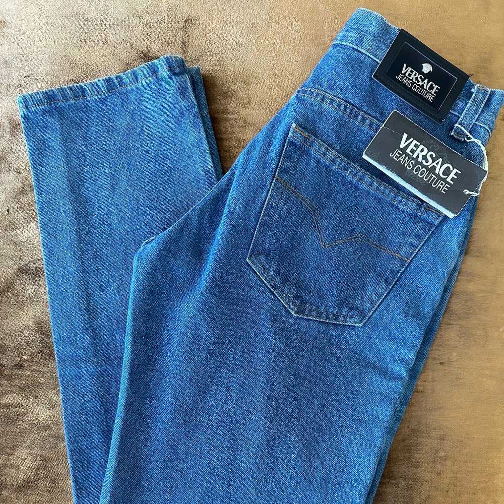 Men's Original Versace Jeans Couture Made in Italy (Color: Blue, Size: 30x44)